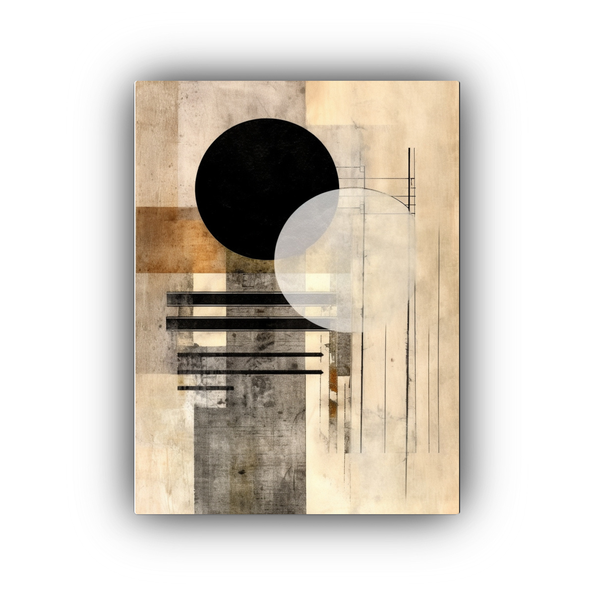 CUADRO ABSTRACTO DE INSPIRACIÓN PARA DECORACIÓN 50X65 CM - 1