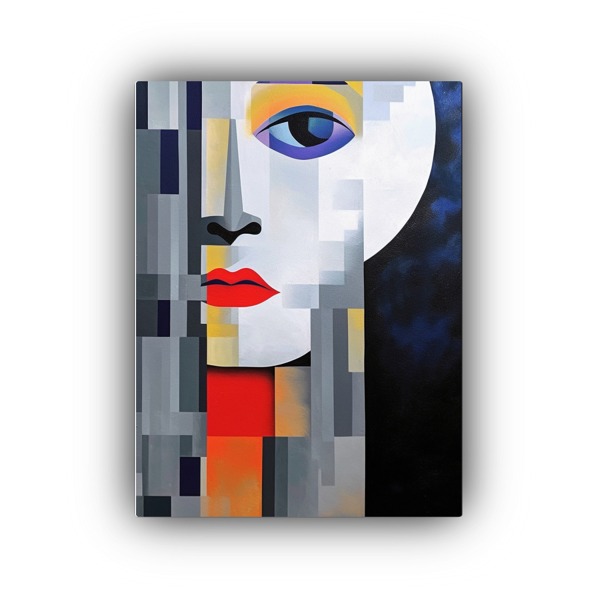 CUADRO TELA EXPRESIÓN EQUILIBRIO MUJER BELLA EN 20X30 CM - 1