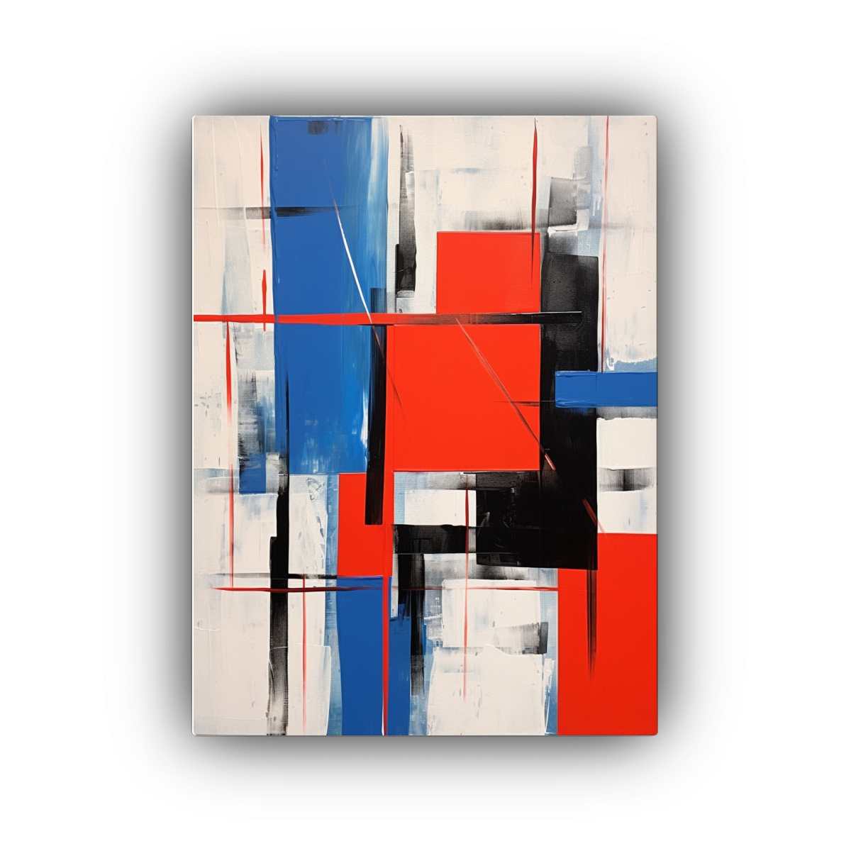PINTURA DECORATIVA ABSTRACTA MODERNA EN LIENZO 50X65 CM - 1