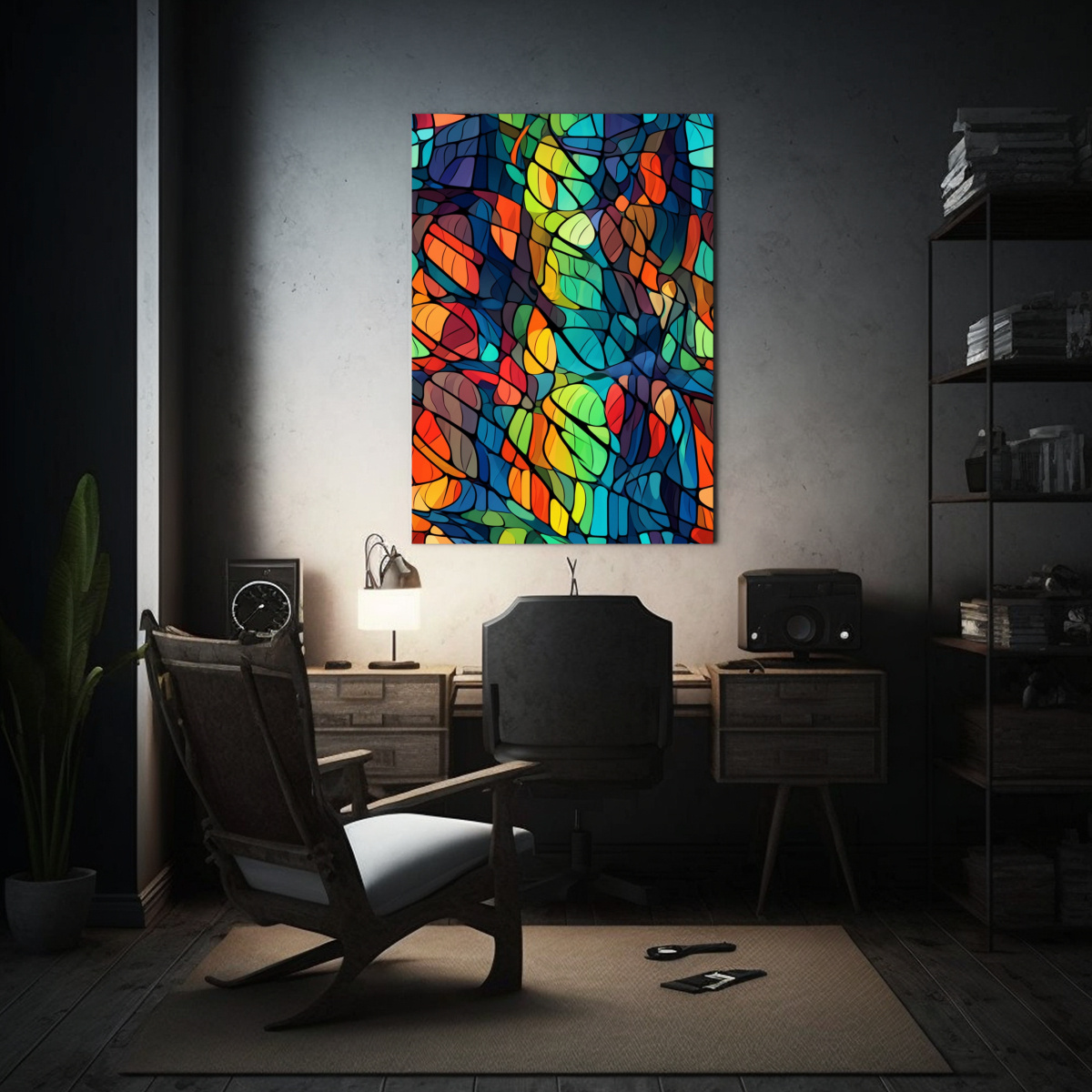 LIENZO DE TELA DISEÑO EXPRESIVIDAD EN ARTE 60X90 CM - 2