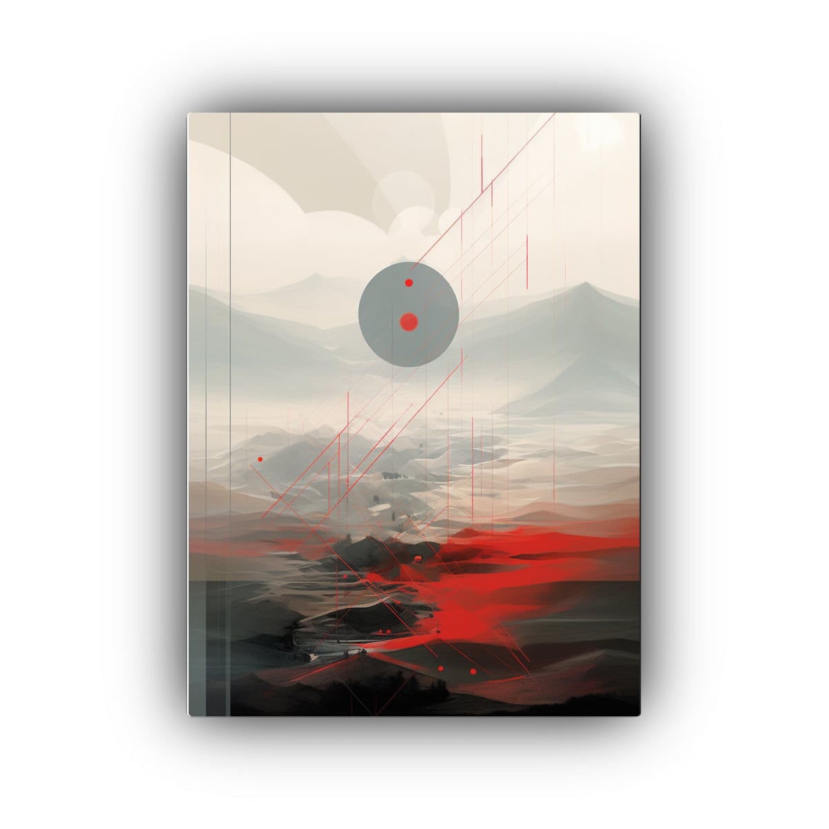TELA EN BASTIDOR TONOS IMPACTANTES: DISEÑO 60X90 CM - 1