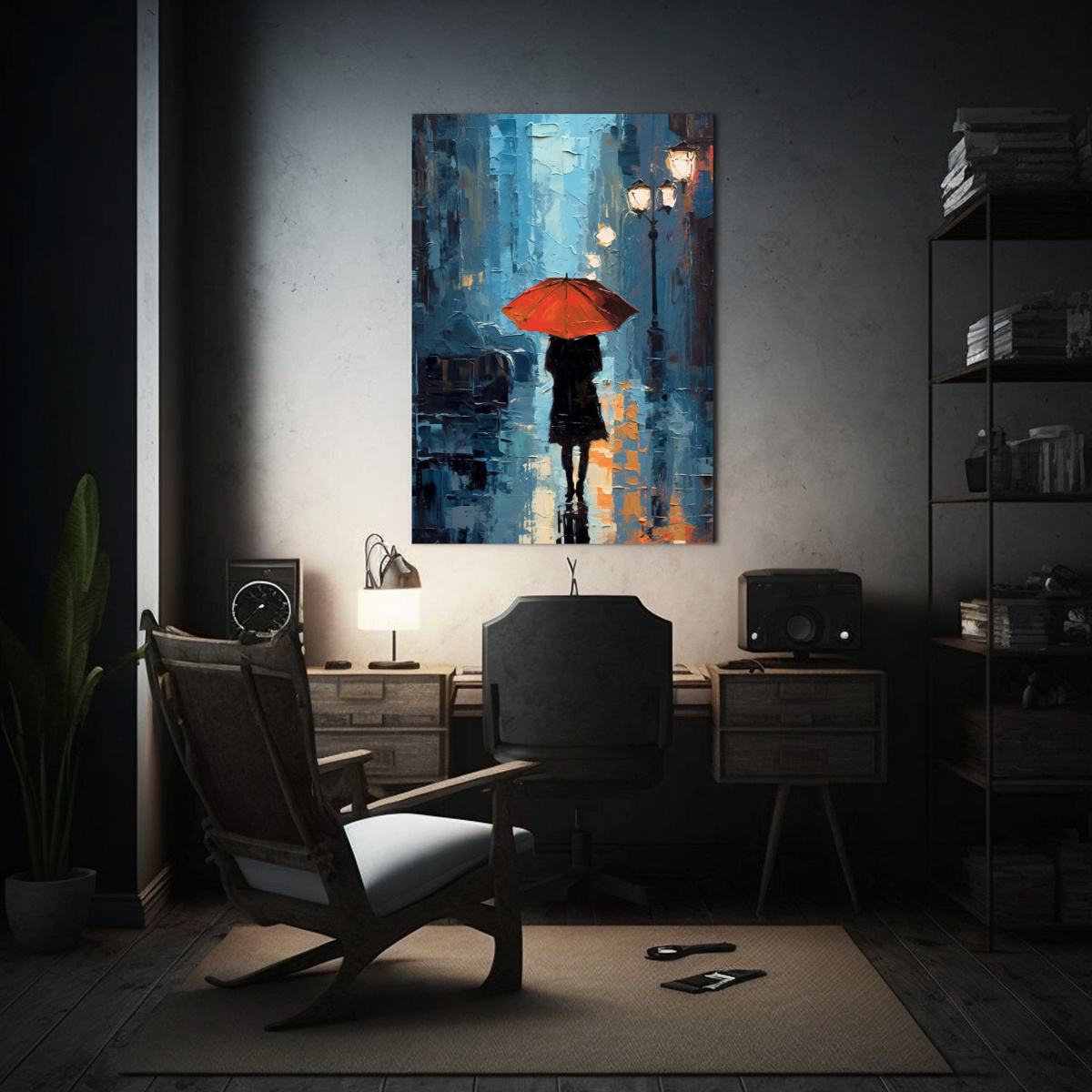 LIENZO COMPOSICIÓN REGALO ABSTRACTO CINEMÁTICO 50X75 CM - 2