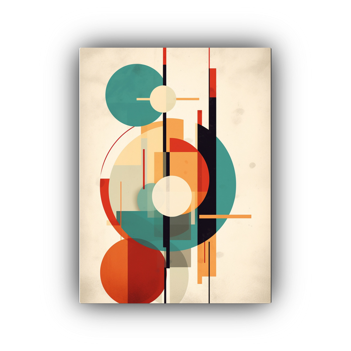 CUADRO ABSTRACTO VANGUARDISTA IMPRESIÓN EN 80X120 CM - 1
