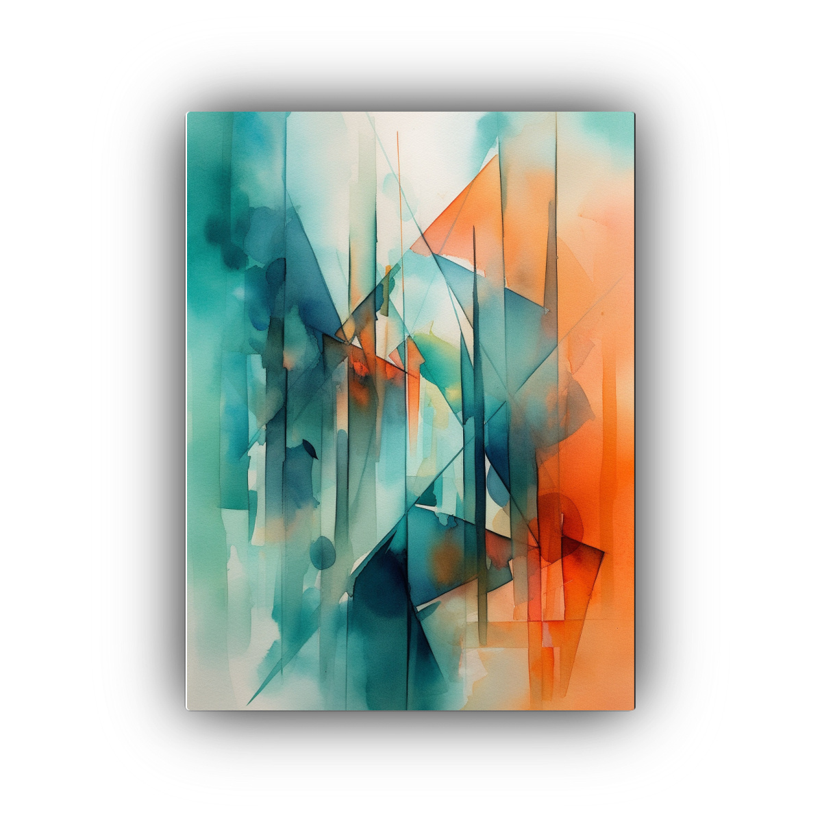 PINTURA ABSTRACTA MODERNA EN BASTIDOR: MOTIVO 20X30 CM - 1
