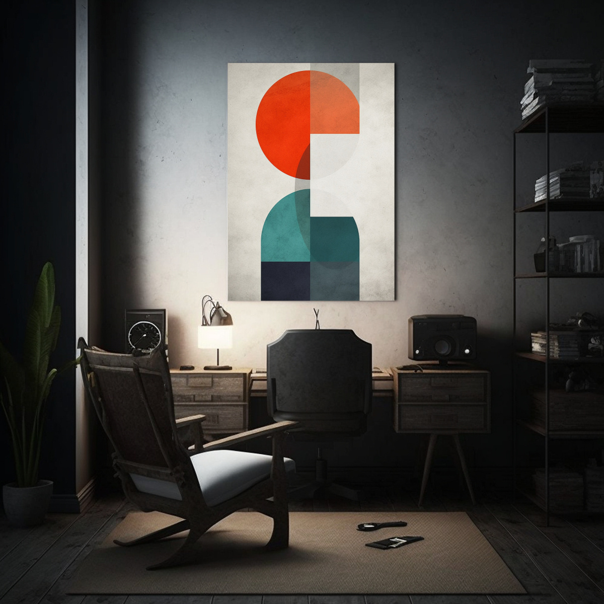 CUADRO TELA SUBLIMADA ESTILO GEOMÉTRICO 40X60 CM - 2
