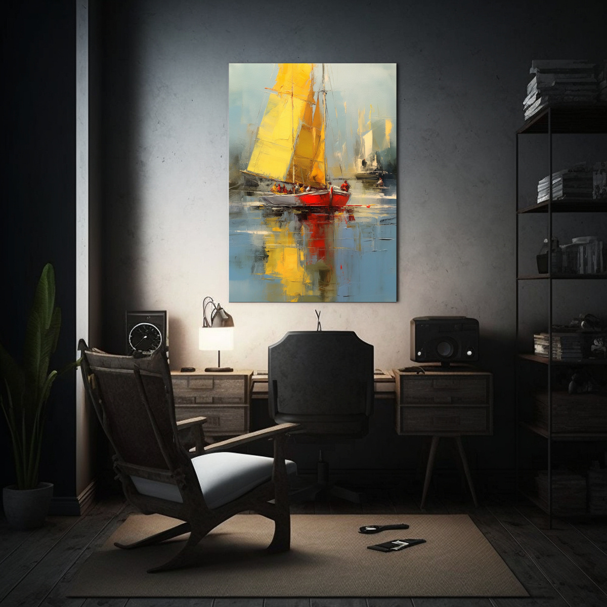 CUADRO DECORATIVO MODERNO DE ARTE DE PARED 60X90 CM - 2