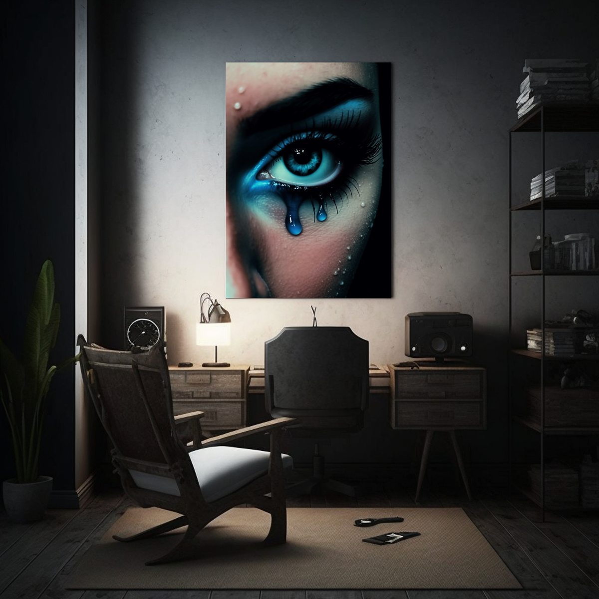 ARTE DE PARED INSPIRACIÓN MÍSTICA: INTENSO OJO 30X45 CM - 2