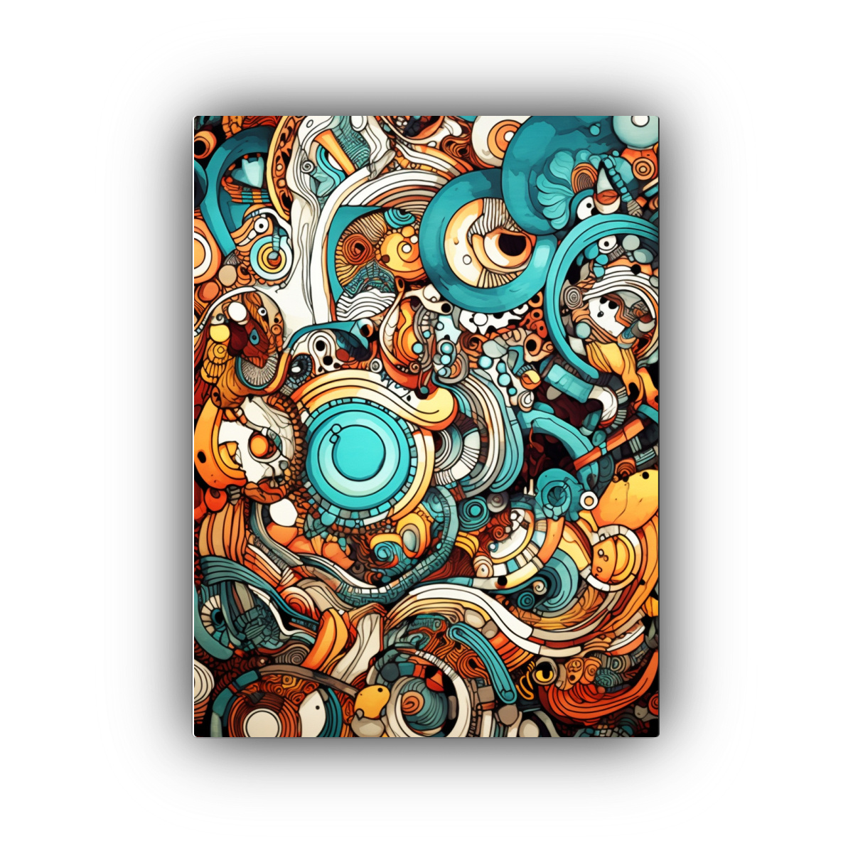 DE COLOREAR CON DISEÑOS ABSTRACTOS Y PATRONES DE 40X50 CM - 1