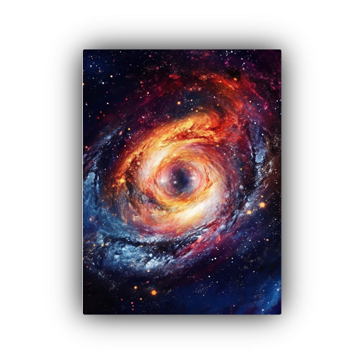 CUADRO DE GALAXIA ESPIRAL CON CUADROES DE TEMA 30X45 CM - 1
