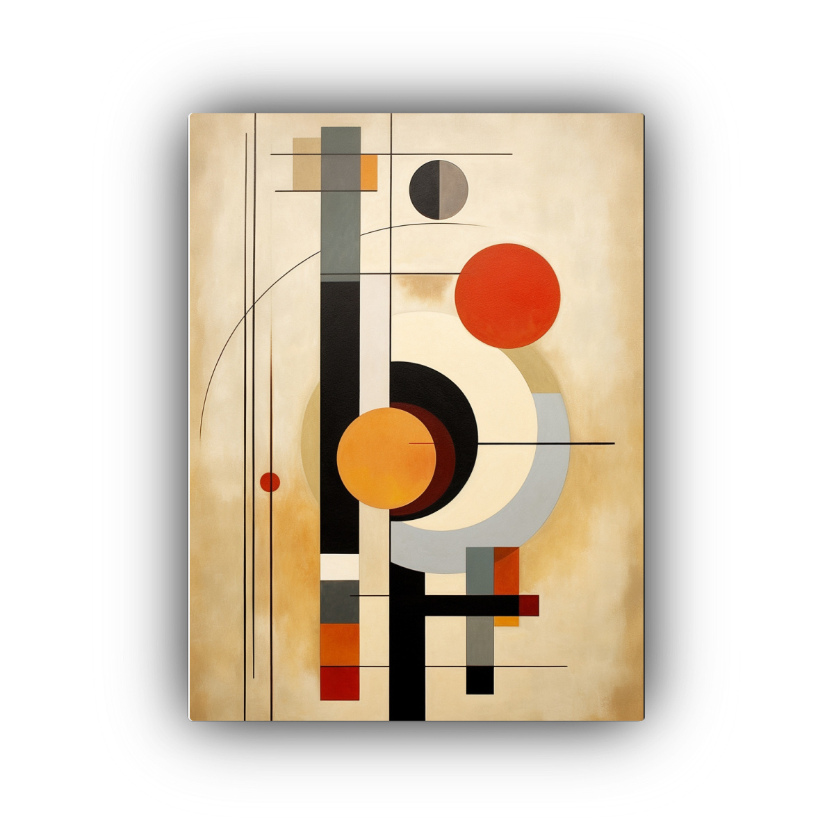 PINTURA ABSTRACTA EN BASTIDOR COLORIDO 40X60 CM - 1