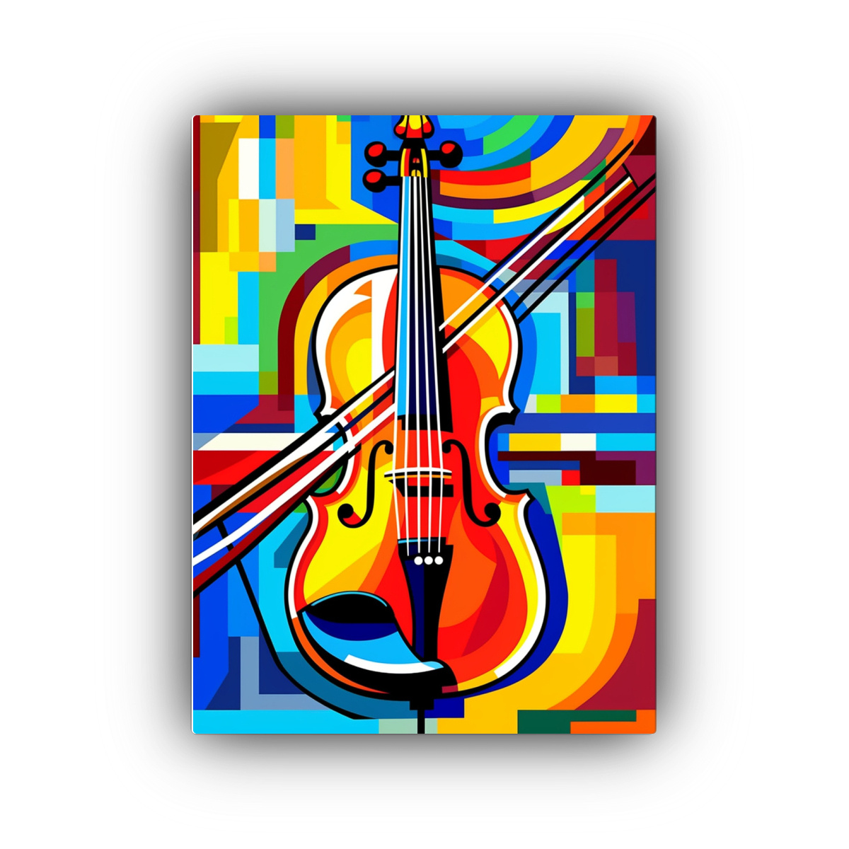 CUADRO MODERNO DE PROFUNDIDAD CON PINTURA DE 20X30 CM - 1