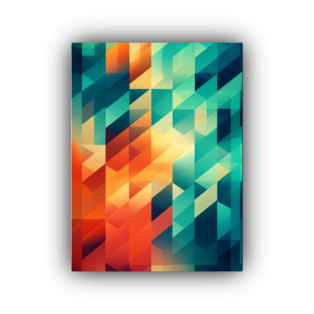 ARTE DE PARED ABSTRACTO GEOMÉTRICO LÍNEAS FINAS 40X50 CM - 1
