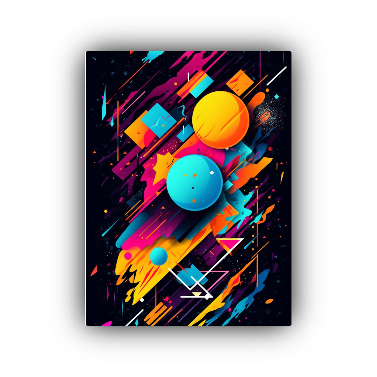 ARTE DE PARED IMPRESO MULTICOLOR CON DISEÑO 60X90 CM - 1