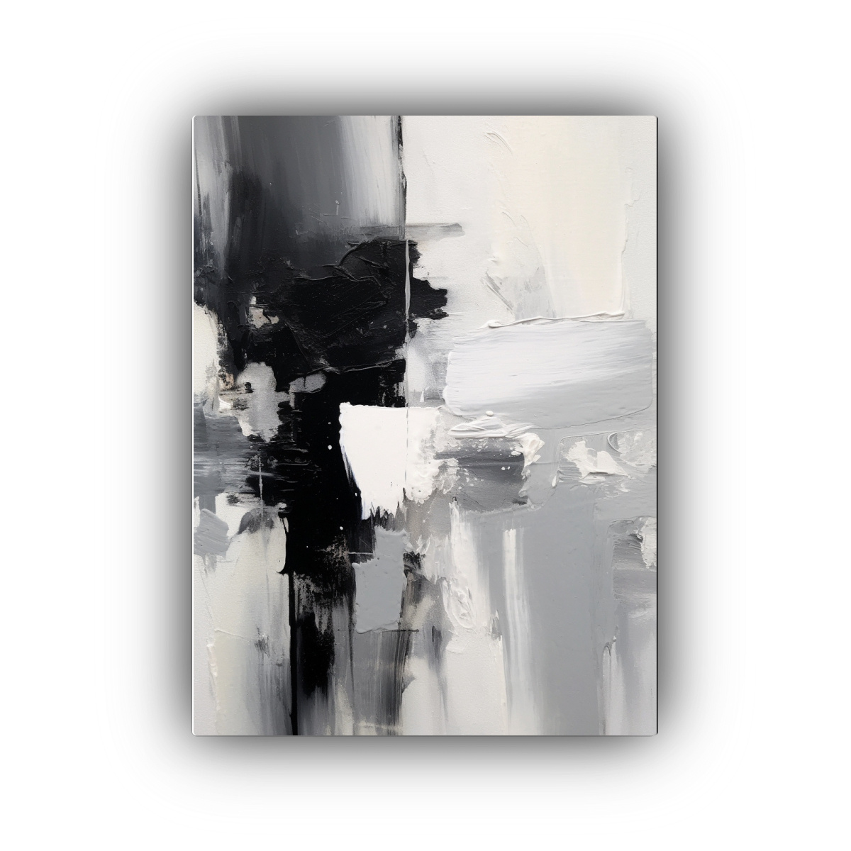 CUADRO DE INSPIRACIÓN EN BLANCO Y NEGRO CON ASA 40X60 CM - 1