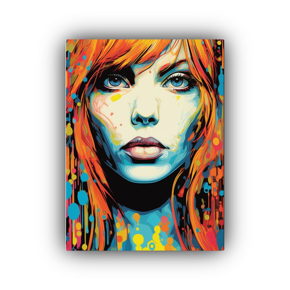OBRA DE ARTE EN BASTIDOR CON BONITO RETRATO 30X45 CM - 1