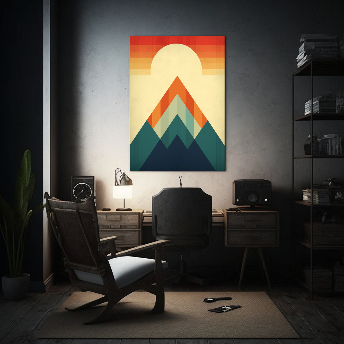 CUADRO GEOMÉTRICO MINIMALISTA DE EXPRESIÓN 80X120 CM - 2