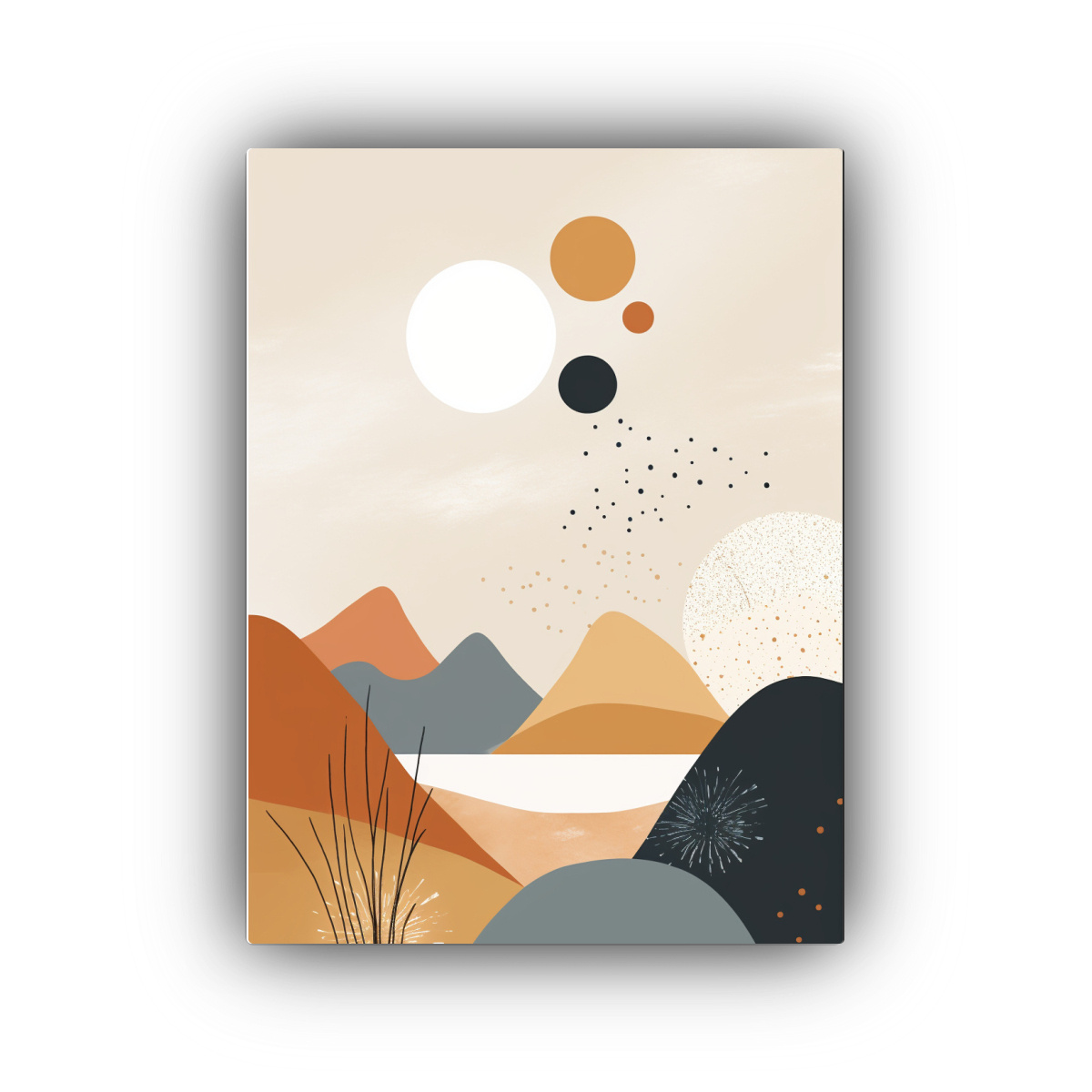 ESTILO GALERÍA SALA: ARTE ESCANDINAVO CON 40X60 CM - 1