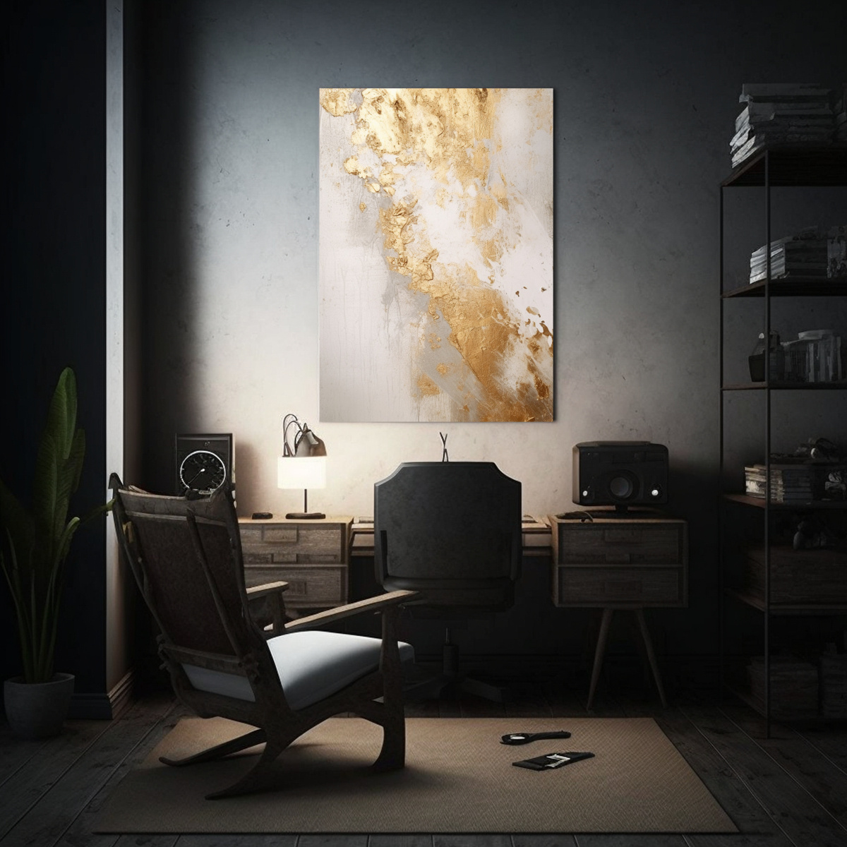 CUADRO POP ART NIKOLIN CON TEXTURA BLANCA Y 60X90 CM - 2