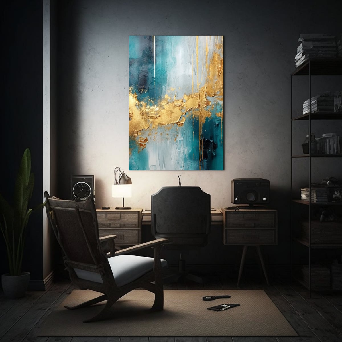 ARTE DE PARED MODERNOS | PINTURAS ABSTRACTAS CON 50X75 CM - 2