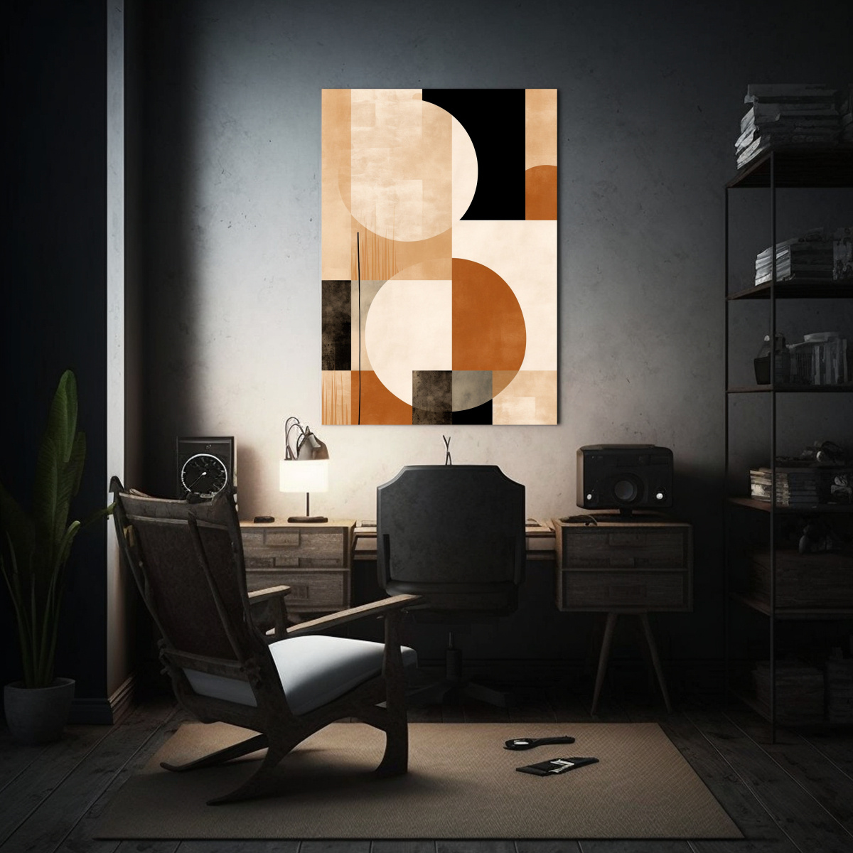 CUADRO DECORATIVO LIENZO MOVIMIENTO VITALIDAD 50X65 CM - 2