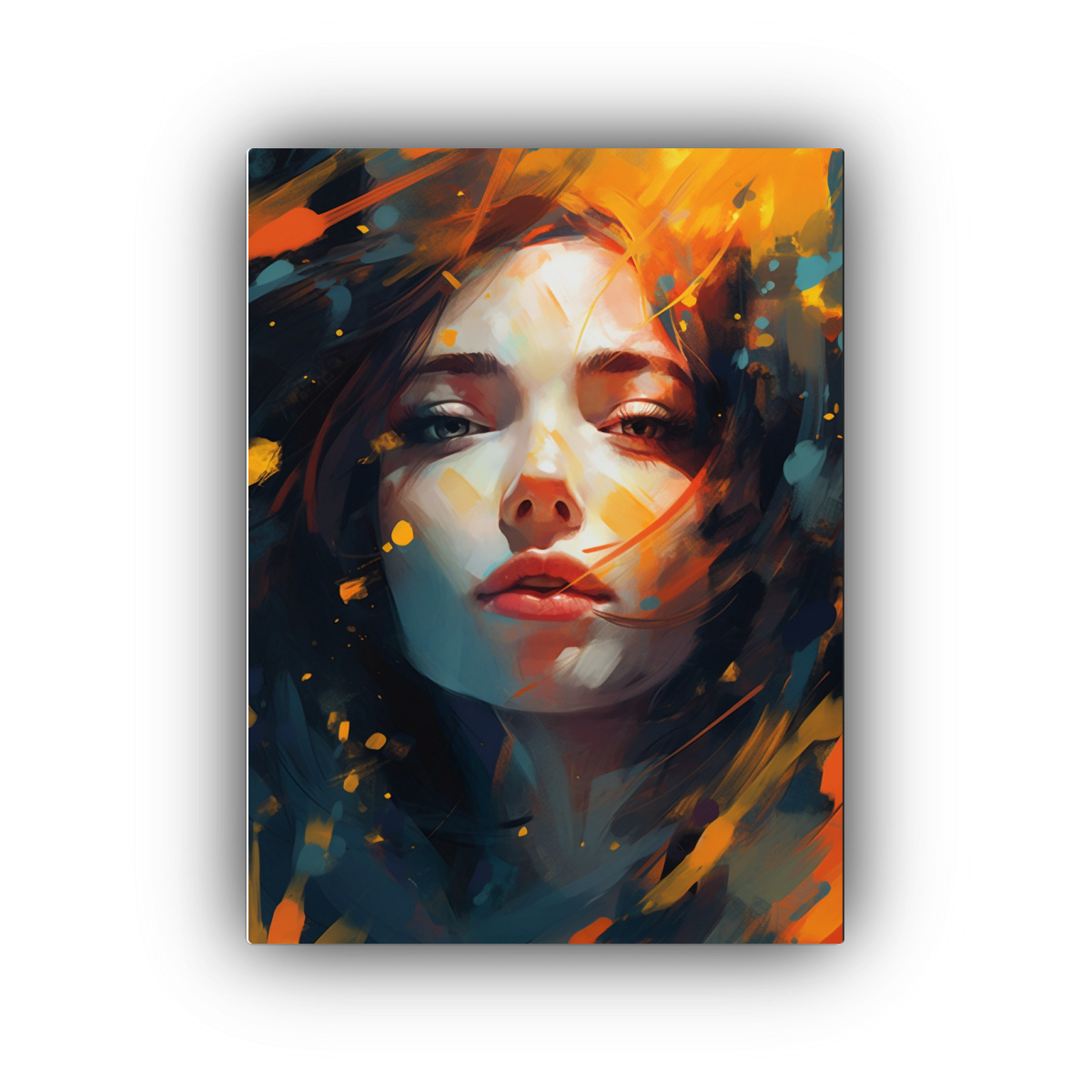 1 CUADRO ESTILO GIRL ABSTRACTO ESTILO PINTURA 8K 50X75 CM - 1