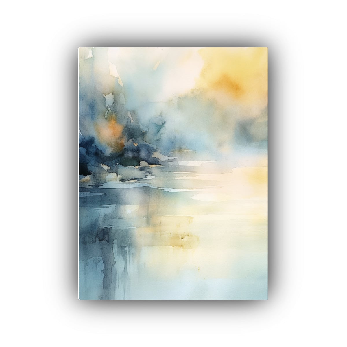 PINTURA ACUARELA ABSTRACTA UNICO LIBROS 60X90 CM - 1