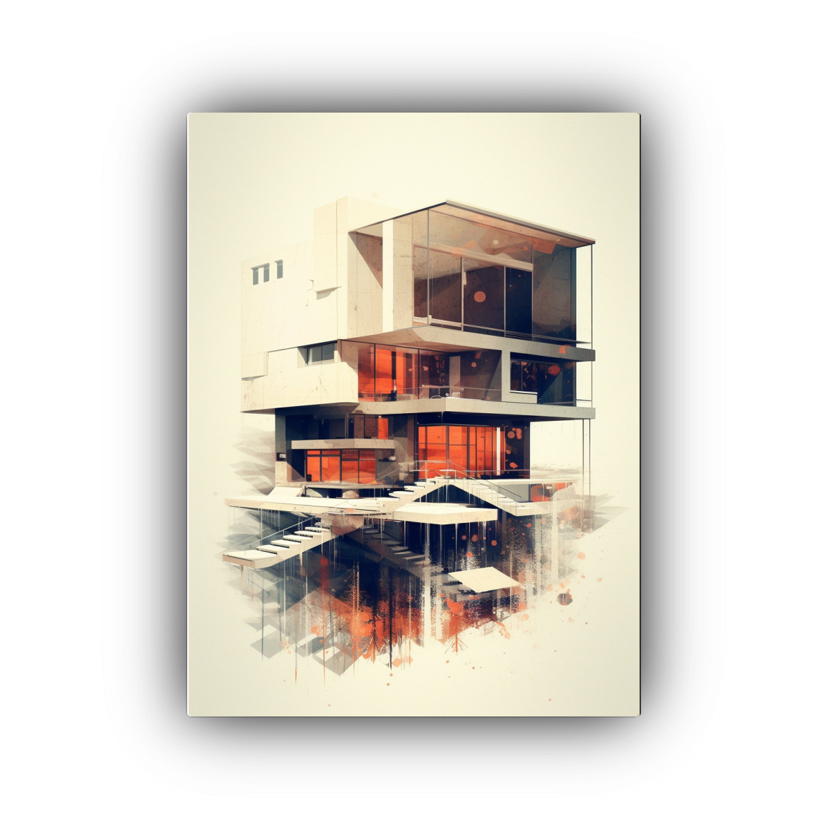 CUADRO DECORATIVO MINIMALISTA RECTANGULAR PARA 50X65 CM - 1