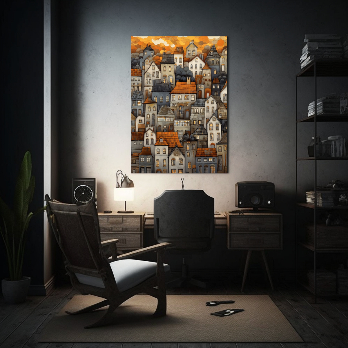 CUADRO ESTILO GALERÍA DE ARTE DE PARED PARA 40X50 CM - 2
