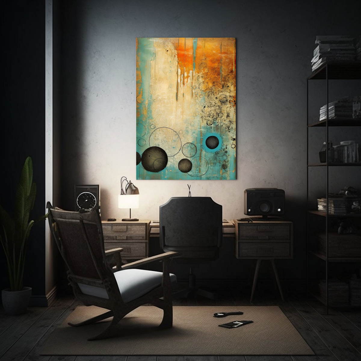 TELA EN BASTIDOR CUADRO IMPACTO VISUAL TEXTURE 80X120 CM - 2