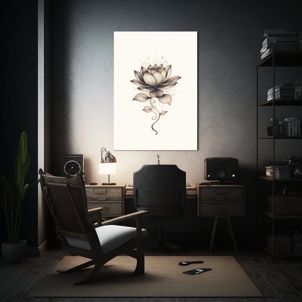 CUADRO DECORATIVO CON DISEÑO ENIGMÁTICO DE UNA 40X50 CM - 2