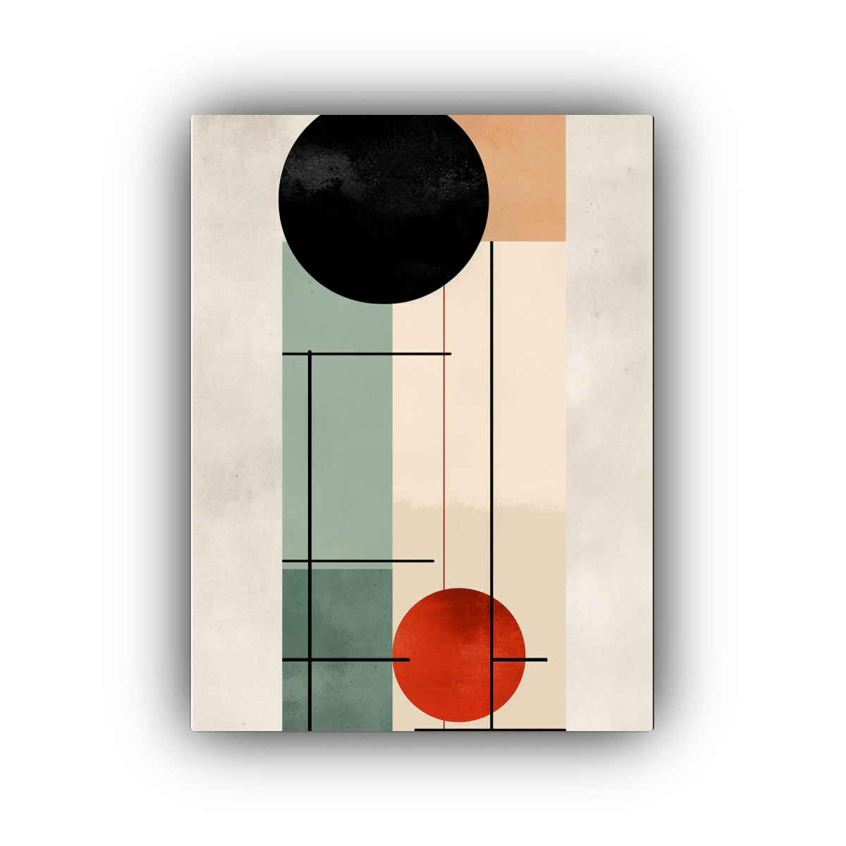 ARTE ABSTRACTO MINIMALISTA EN LIENZO DURADERO 60X90 CM - 1
