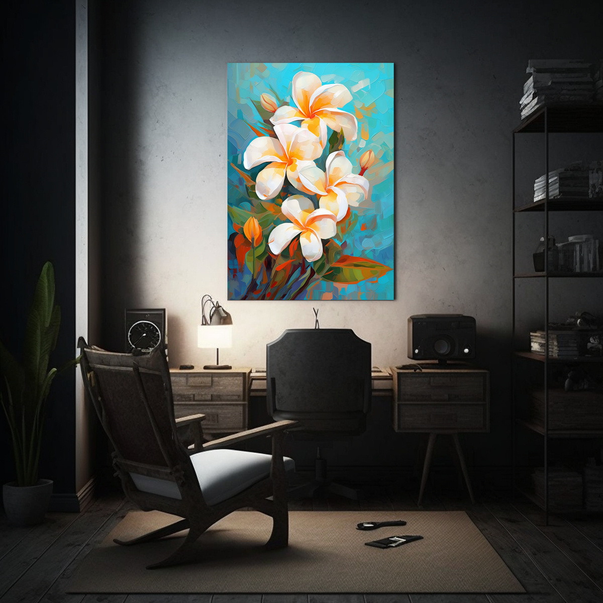 PINTURAS DECORATIVAS DE CUADRO FORMA EXUBERANTES 20X30 CM - 2