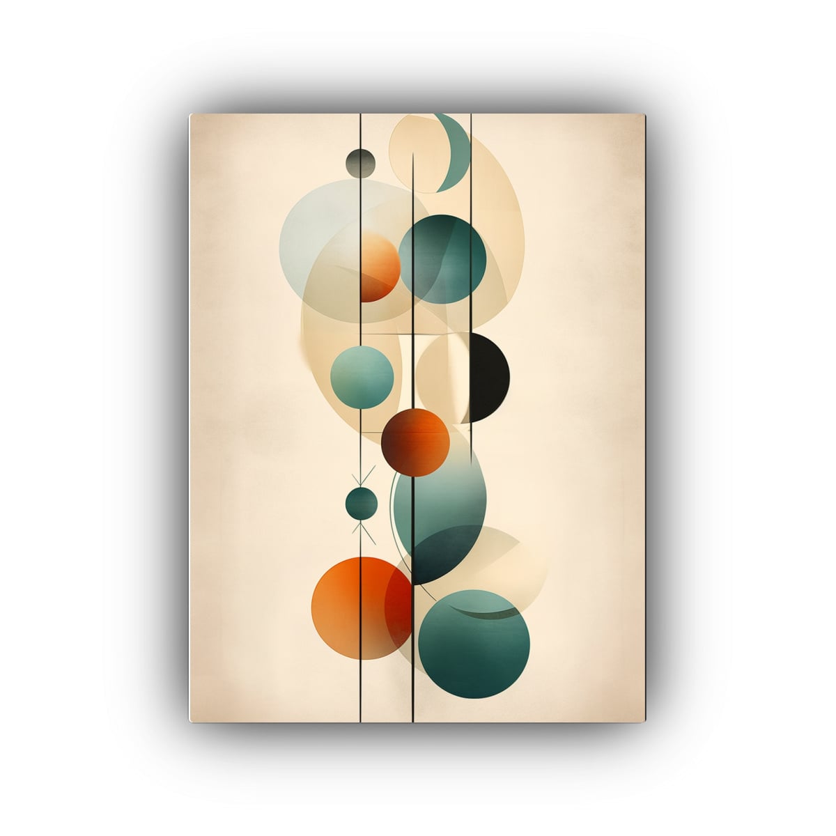 COMPOSICIÓN CUADRO RIQUEZA VISUAL HROM: ARTE 50X75 CM - 1
