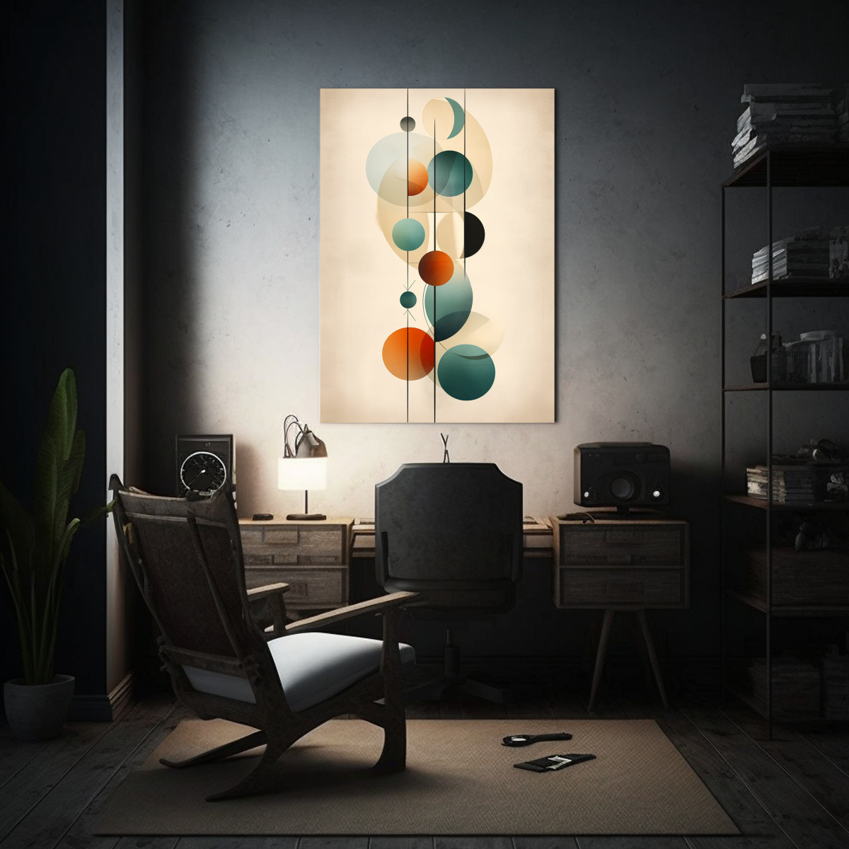 COMPOSICIÓN CUADRO RIQUEZA VISUAL HROM: ARTE 50X75 CM - 2