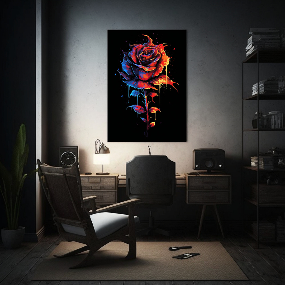 ARTE DE PARED PUNK INFERNAL IMAGEN VIBRANTE 50X75 CM - 2
