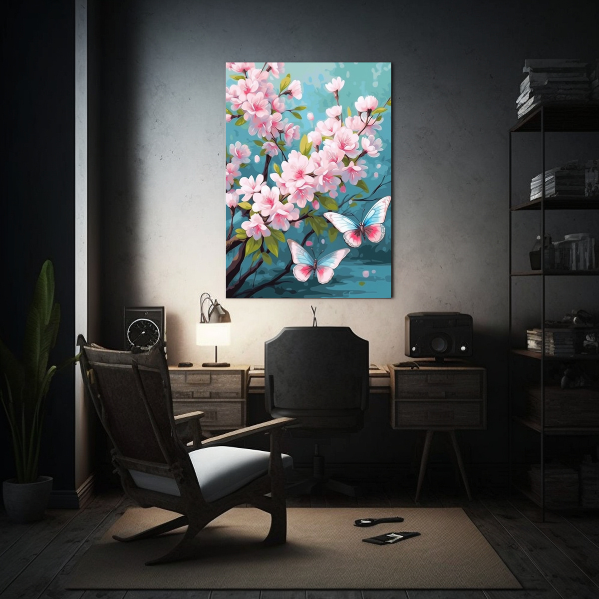 CUADRO PARA DECORAR COMEDOR PINTURA POR NÚMEROS 60X90 CM - 2