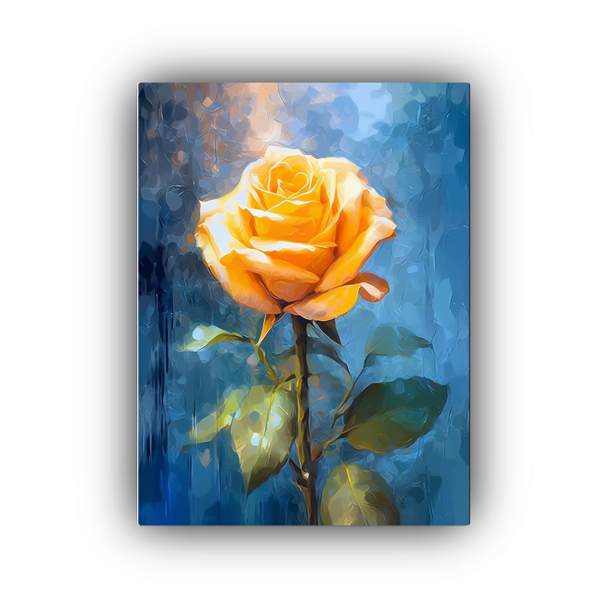CUADRO DE ÓLEO EXPRESIÓN DE ELEGANCIA, ROSA 30X45 CM - 1