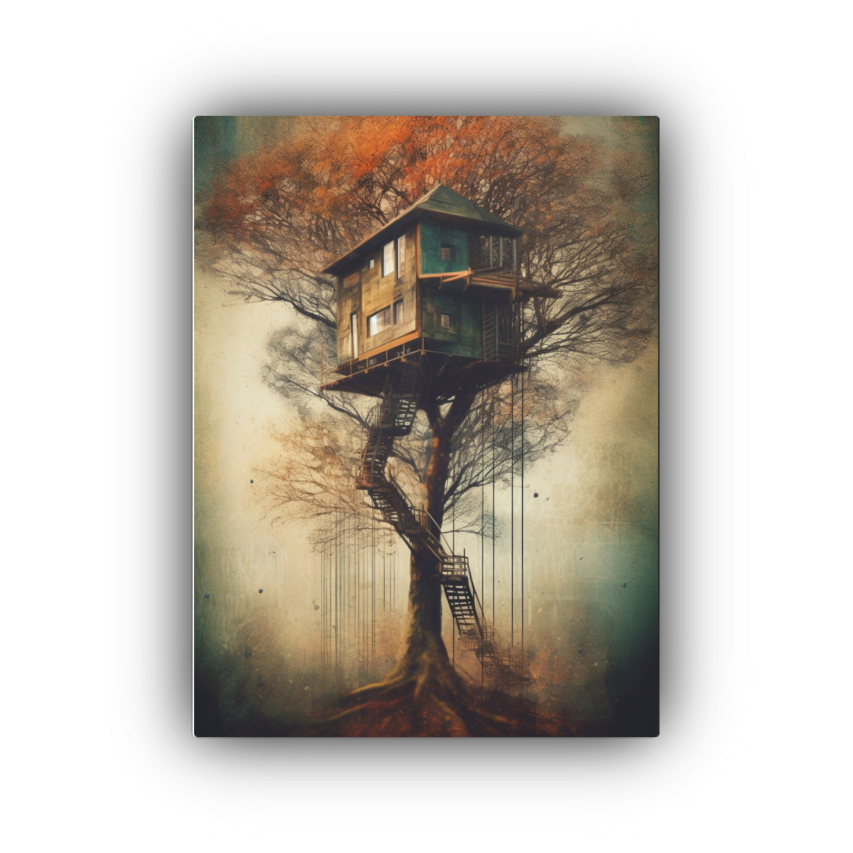 CUADRO DE EXPRESIÓN DE MODERNIDAD EN CASAS DE 50X75 CM - 1