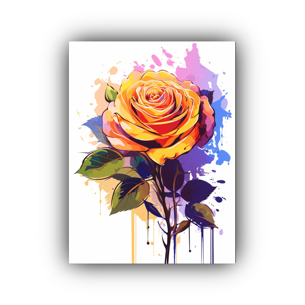 CUADRO ELEGANTE DE LIENZO CON COMBINACIÓN 20X30 CM - 1