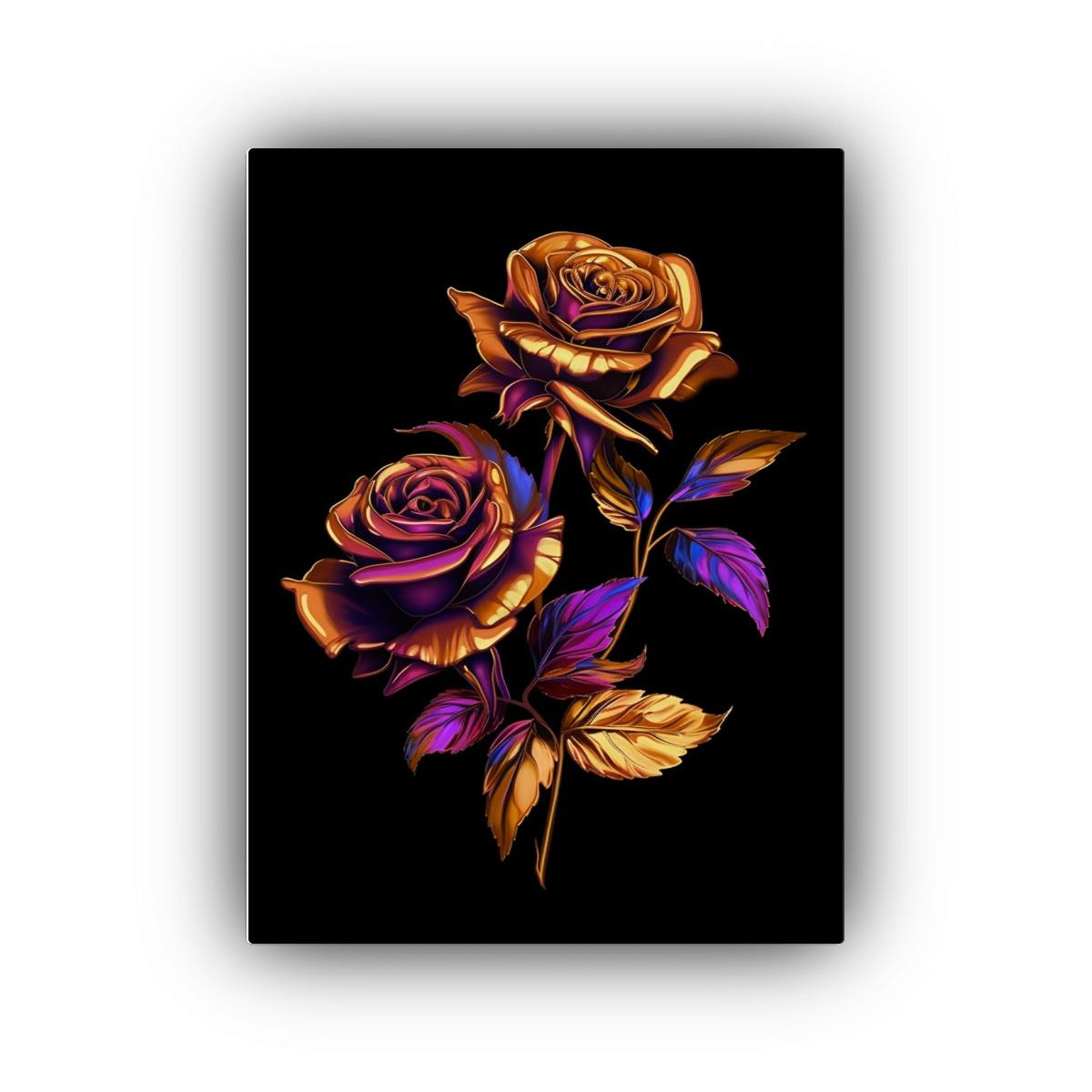 CUADRO DECORATIVO LIENZO VANGUARDIA UNICA ROSAS 50X65 CM - 1