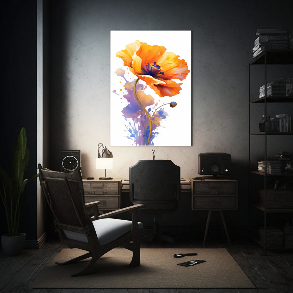 CUADRO DE COLORES AMBIENTE AHMED ELEGANTE EN 40X50 CM - 2