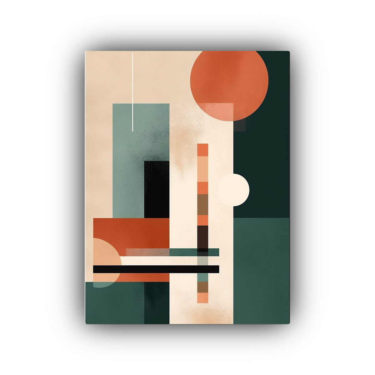 ARTE DE PARED COMPOSICIÓN DINÁMICA ABSTRACTA 50X65 CM - 1