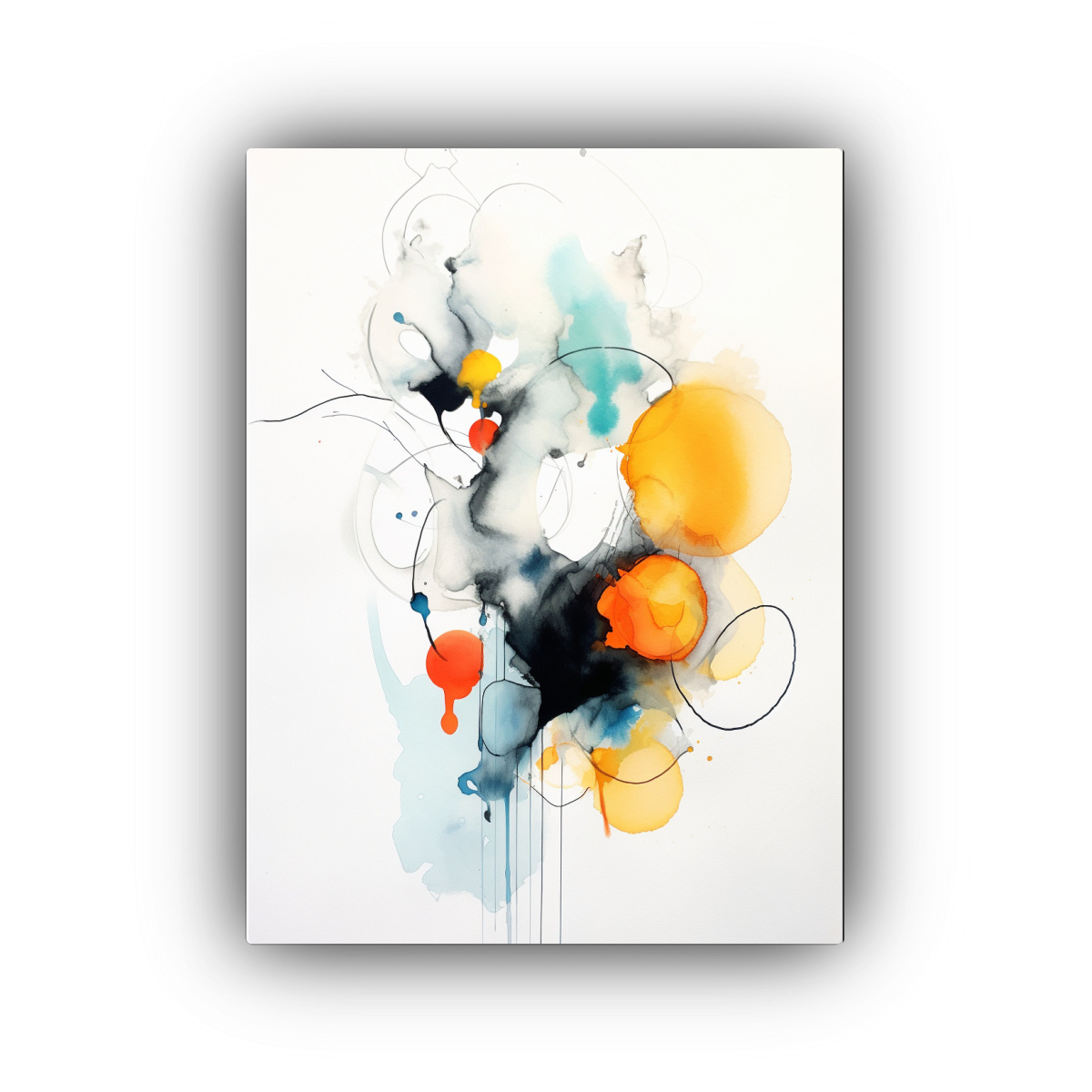 CUADRO ABSTRACTO MINIMALISTA CON COMPOSICIÓN 40X60 CM - 1