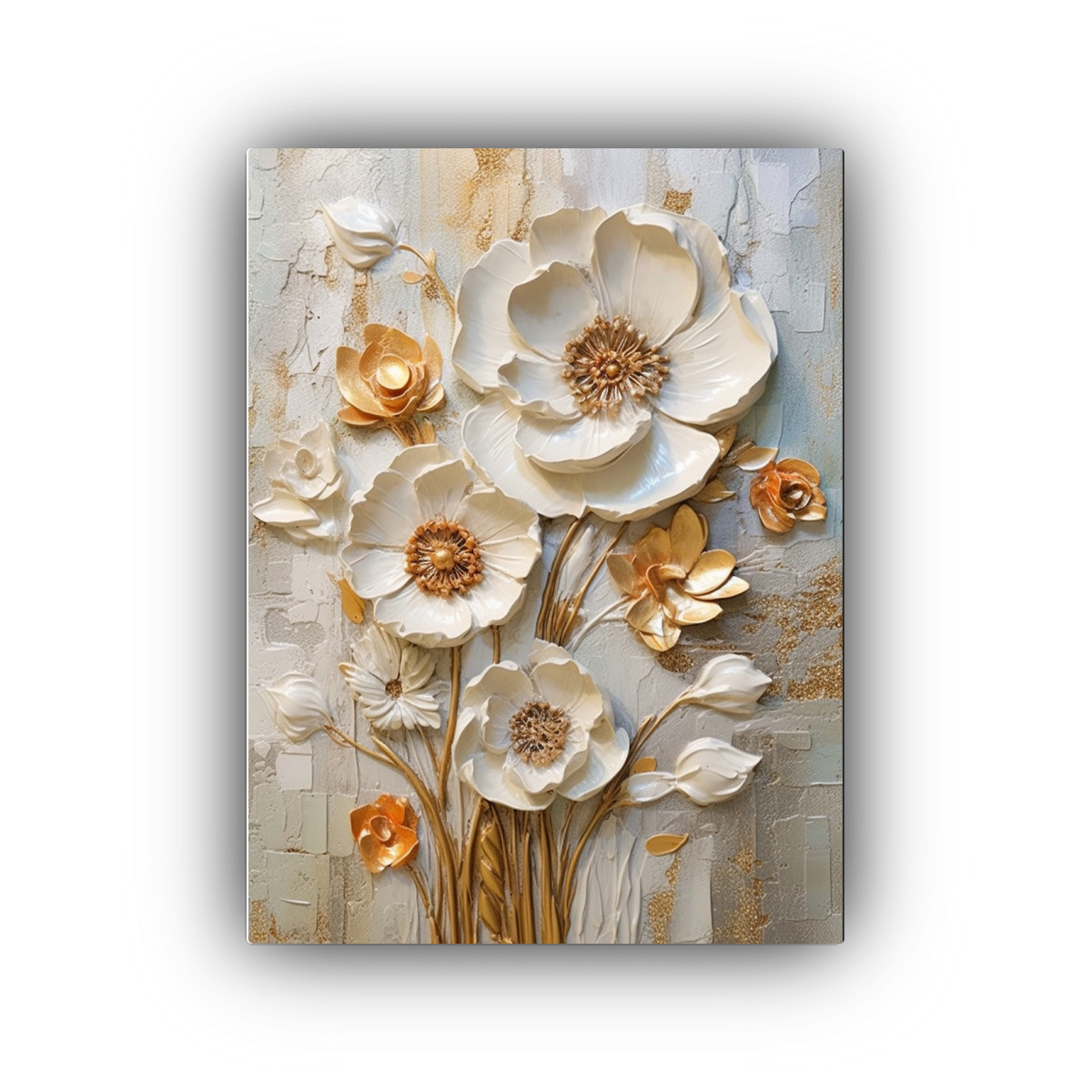 PINTURA MURAL TRIDIMENSIONAL ABSTRACTA CON 20X30 CM - 1