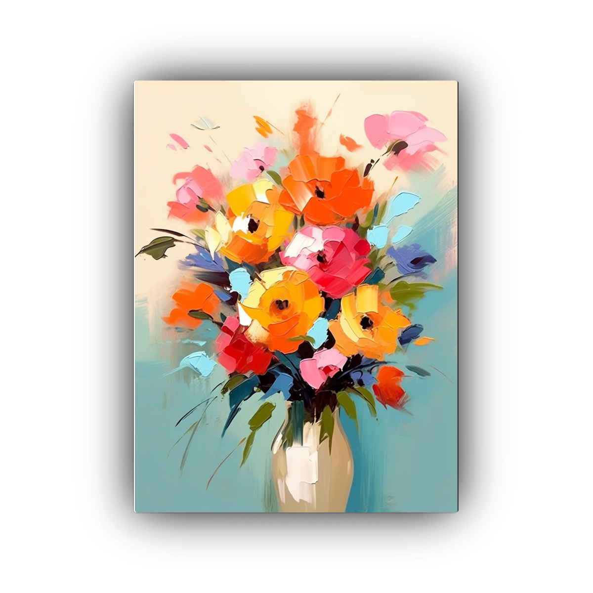 CUADRO DE FOTOGRAFÍA ARTESANAL DE HERMOSO RAMO 60X90 CM - 1