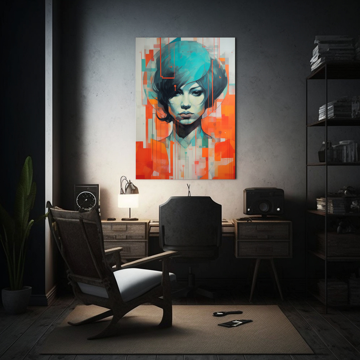PINTURAS DECORATIVAS MINIMALISTAS DE COMPOSICIÓN 80X120 CM - 2