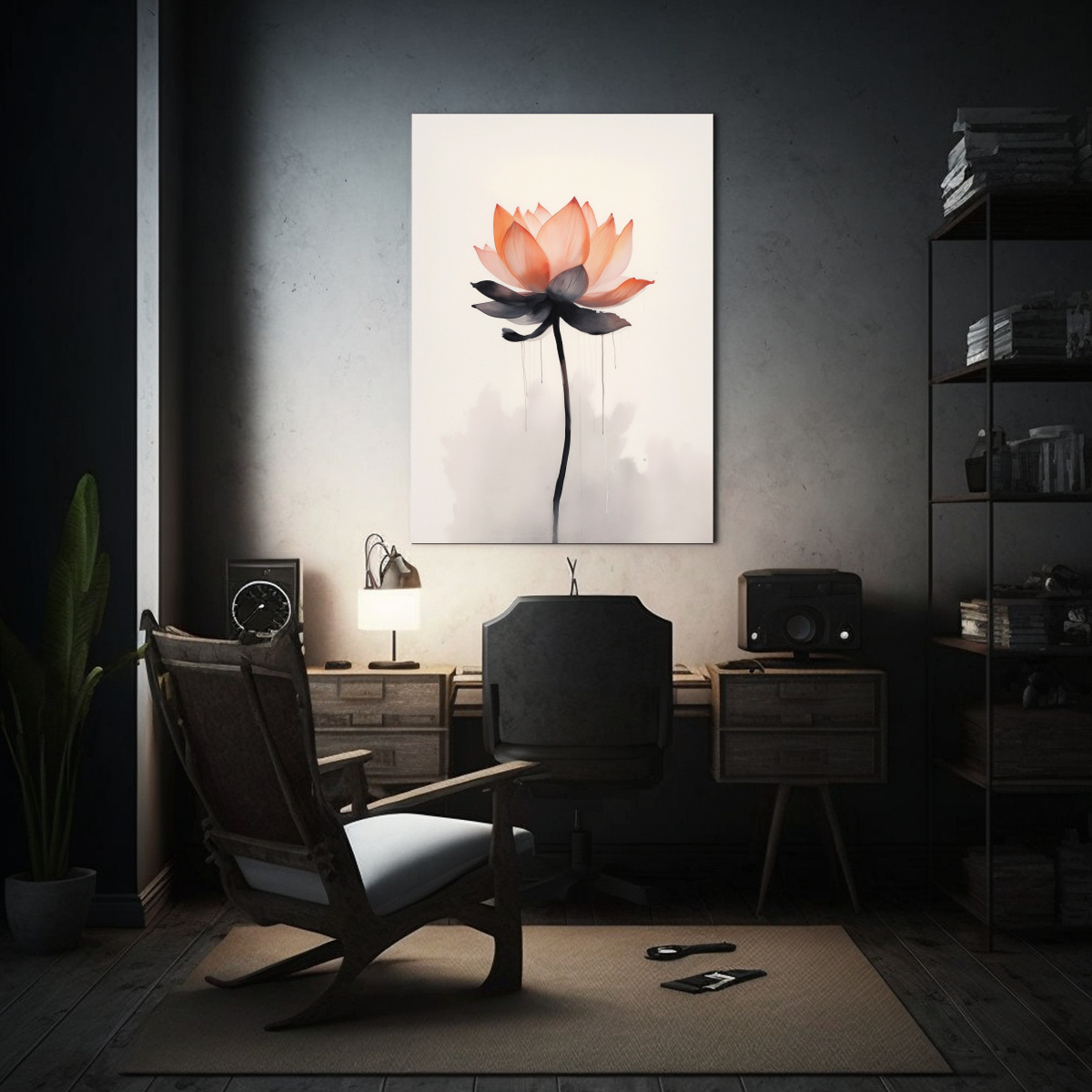 PINTURA MINIMALISTA DE UN LOTE ELEGANTE Y ÚNICO 40X60 CM - 2