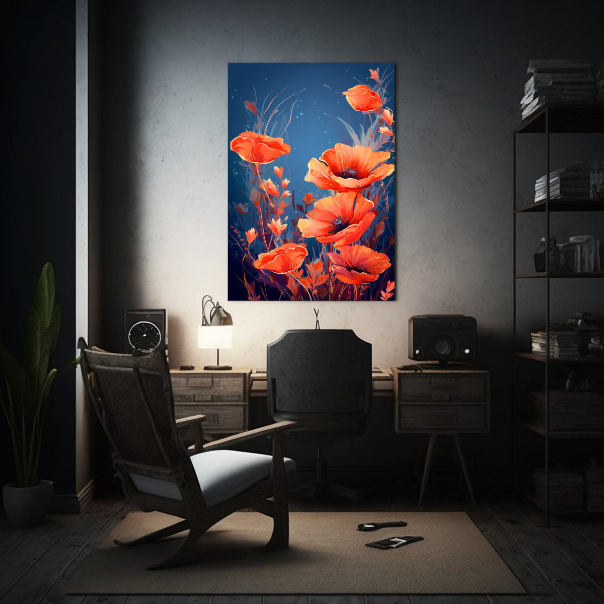 CUADROS DE FLORES EN BASTIDOR CON ESTÉTICA 30X40 CM - 2