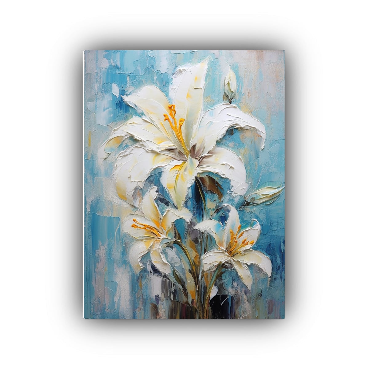 PINTURA DECORATIVA CANVA VANGUARDIA REFINADO FLOR 40X50 CM - 1