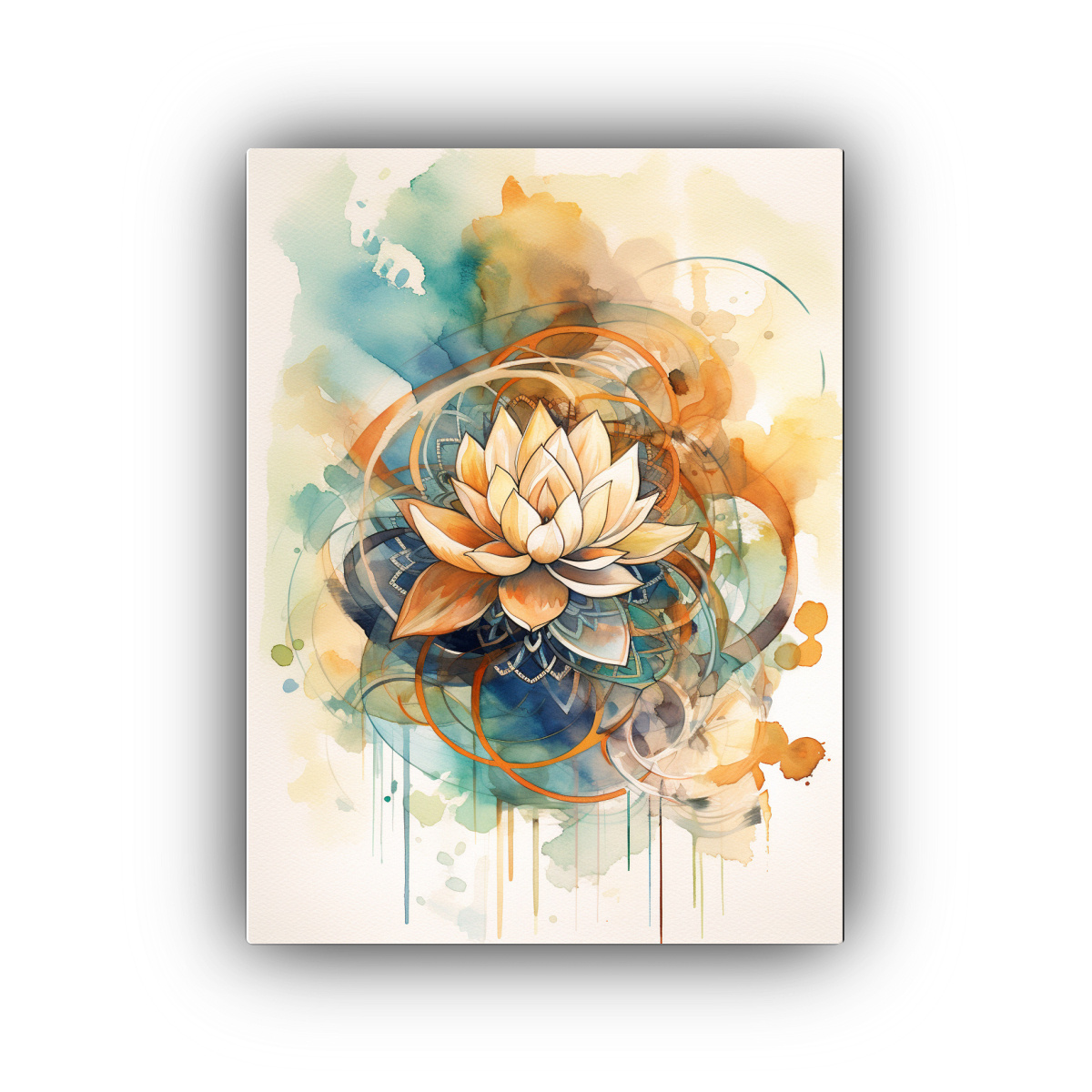 CUADRO DE DECORACIÓN ABSTRACTO Y BOHEMIO CON 50X75 CM - 1
